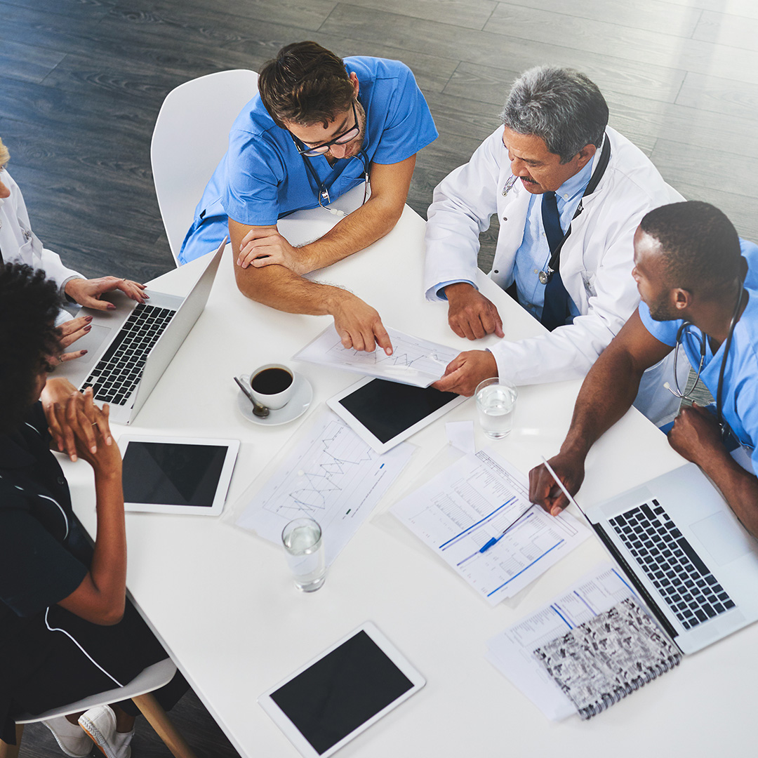 Group of Physicians at a table
